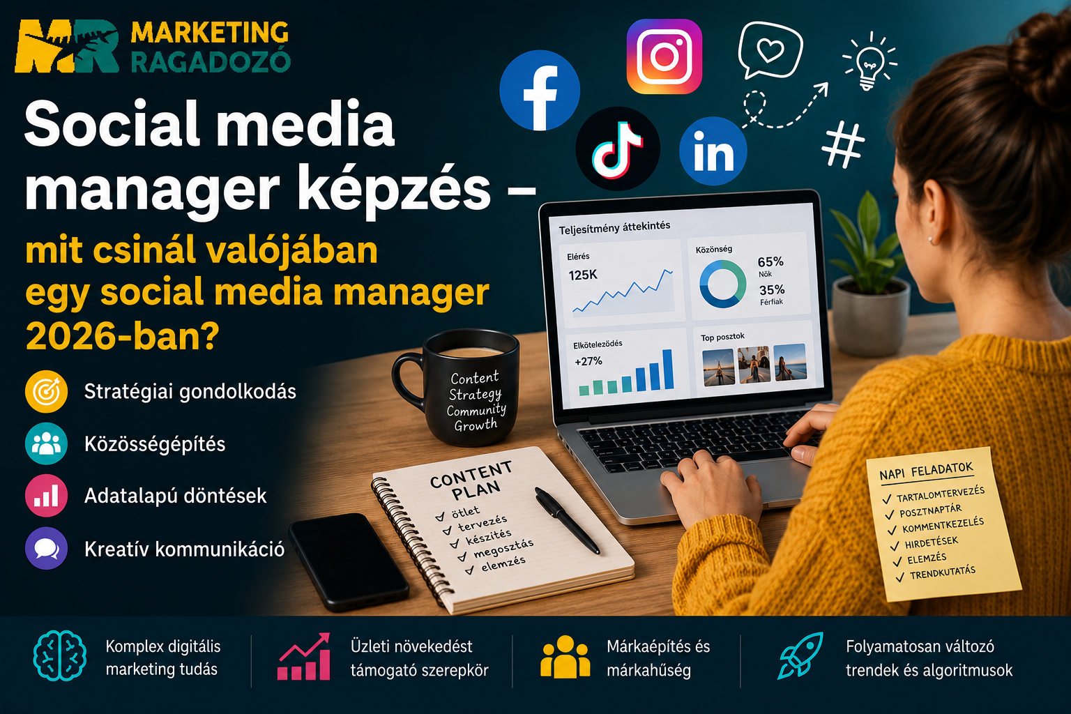 Social media manager képzés – mit csinál valójában egy social media manager 2026-ban?