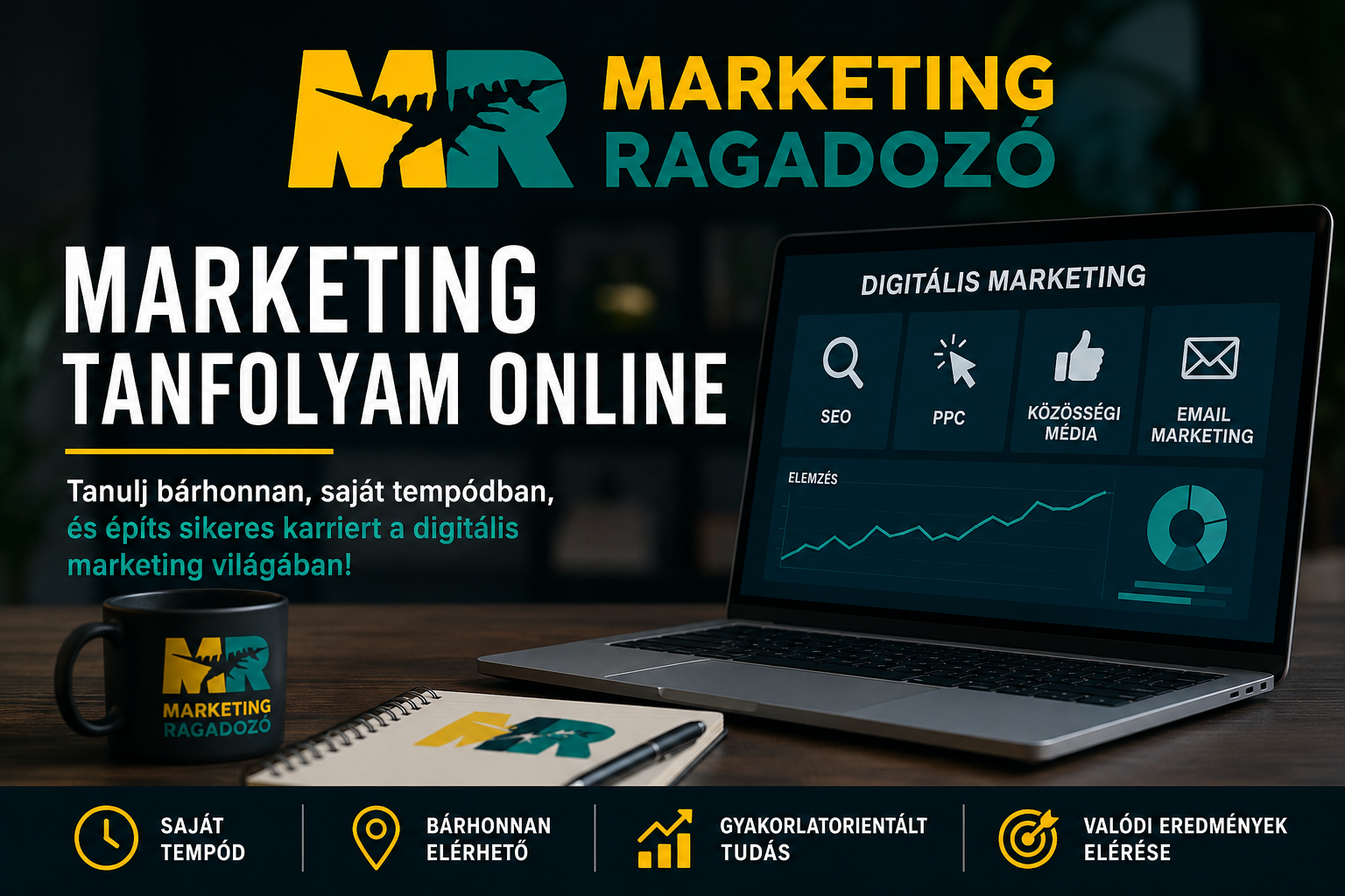 Marketing tanfolyam online – miért választják egyre többen a digitális marketing tanulás modern formáját?